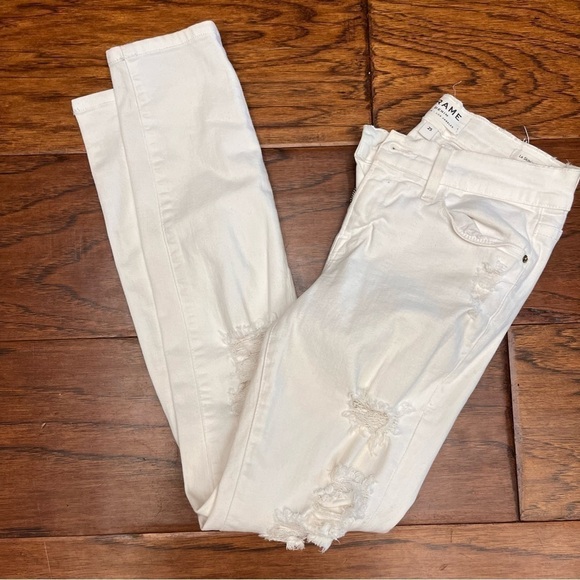 Frame le skinny de Jeanne distressed jeans - Picture 1 of 9
